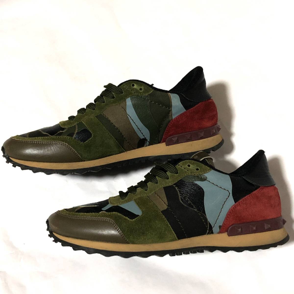 Valentino スニーカー Rock Runner 迷彩 41/ヴァレンティノガラヴァーニ ロックランナー カモフラ柄 スニーカー