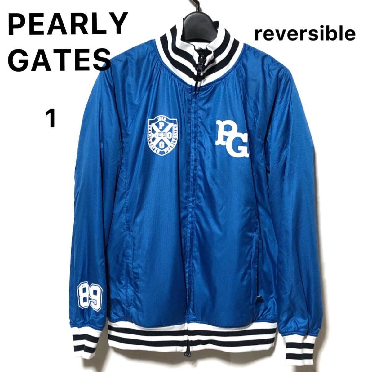 ブランド品専門の PEARLY GATES ブルゾン ワッペン付 ナイロン 1