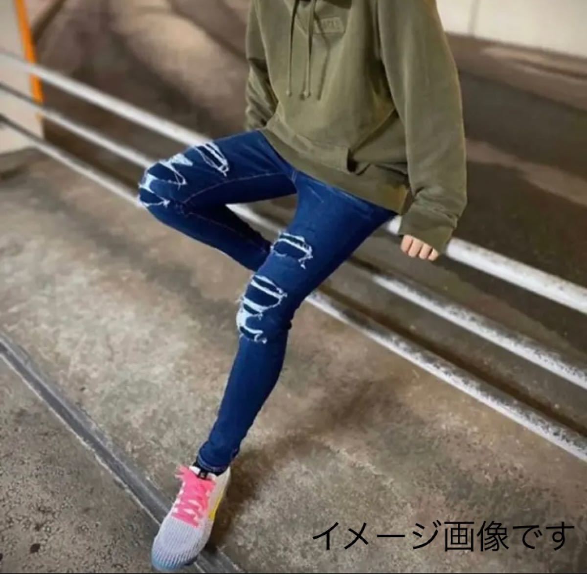 アメリカンイーグル HI-RISE JEGGING ダメージスキニー 人気モデル