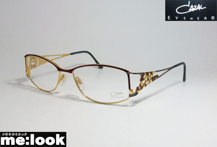 インターネット通販 金属フレーム-Cazal カザール 眼鏡 メガネ フレーム CZ 1040-001 54サイズ 度付可 ゴールド パープル