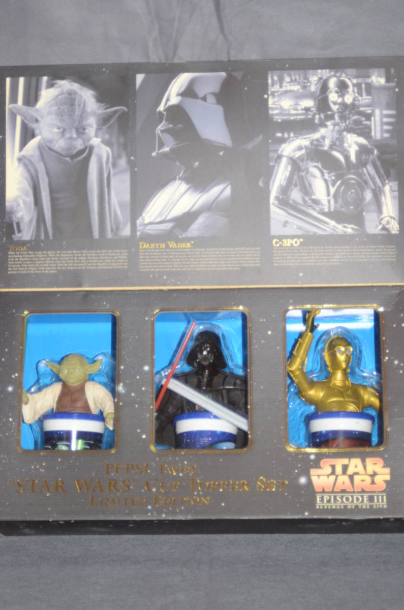 非売品 PEPSI ペプシ STAR WARS EPISODEⅢ スターウォーズ カップトッパー 2000 C-3poセット_画像2