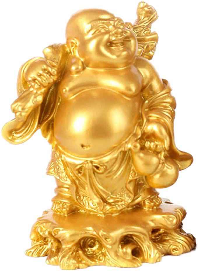 置物 金色 布袋 七福神 オブジェ 商売繁盛 厄除け 開運 金運 縁起物