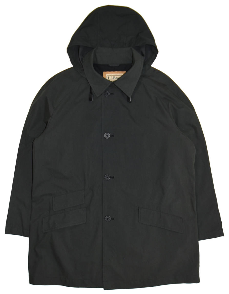 【超ポイントバック祭】 2000s L.L.Bean エルエルビーン ステンカラーコート L フーディー コットンクロス オリーブ 男性用 【超ポイントバック祭】 2000s L.L.Bean エルエルビーン ステンカラーコート L フーディー コットンクロス オリーブ 男性用