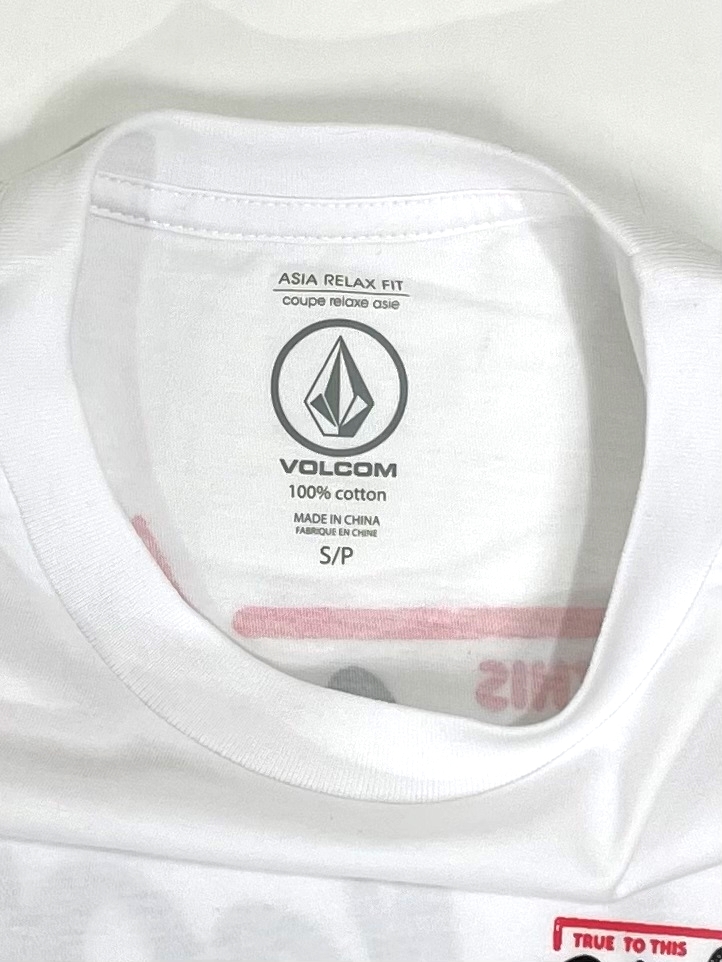 VOLCOM ボルコム AF712210WHT メンズ Sサイズ 半袖Tシャツ バックプリントティー PrintTee ホワイト色 ロゴ ヴォルコム 新品 即決 送料無料の画像4