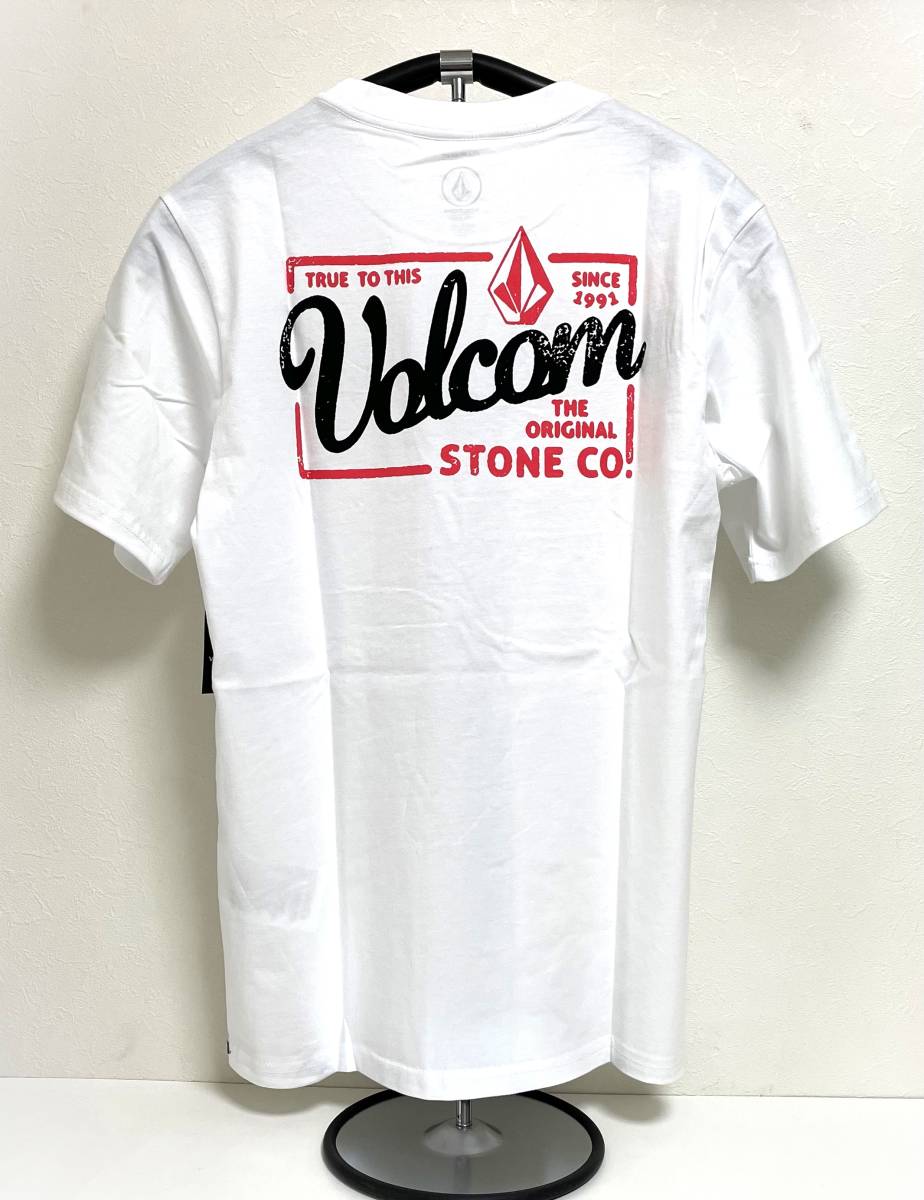VOLCOM ボルコム AF712210WHT メンズ Sサイズ 半袖Tシャツ バックプリントティー PrintTee ホワイト色 ロゴ ヴォルコム 新品 即決 送料無料の画像2