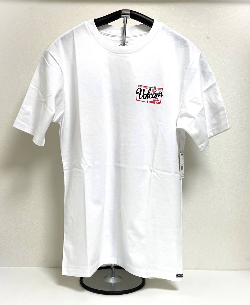 VOLCOM ボルコム AF712210WHT メンズ Sサイズ 半袖Tシャツ バックプリントティー PrintTee ホワイト色 ロゴ ヴォルコム 新品 即決 送料無料の画像1