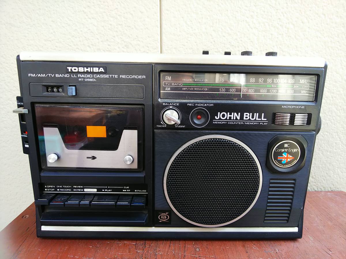 ヤフオク! - ◇◇即決☆ 【ジャンク品】□TOSHIBA 東芝 ラジカセ...