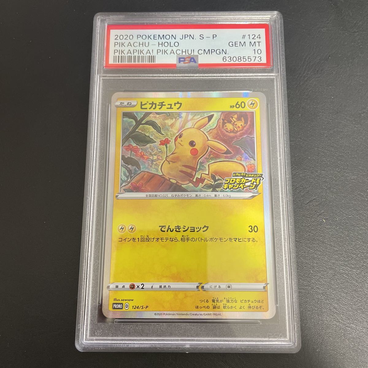 正規メーカー品 ピカチュウ 044/SM-P プロモ ヤマダ電機 PSA10