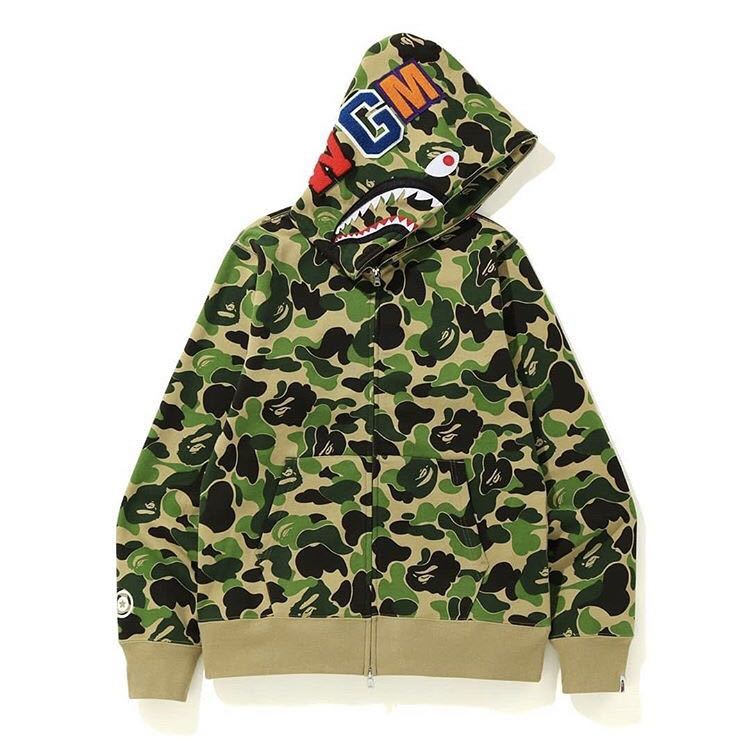 超綺麗 A BATHING APE BAPE ABC CAMO SHARK HOODIE アベイシング 超綺麗 A BATHING APE BAPE ABC CAMO SHARK HOODIE アベイシング