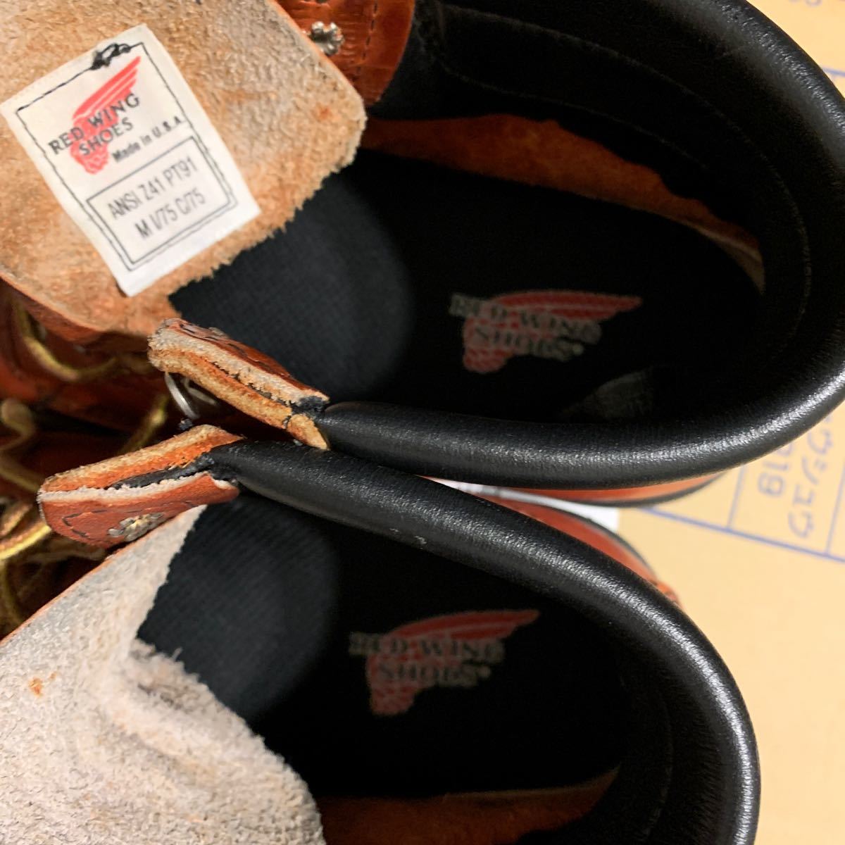 レッドウィング RED WING 希少 ANSI Z41 PT91モデル 羽タグ 美品 レッドウィング RED WING 希少 ANSI Z41 PT91モデル 羽タグ 美品