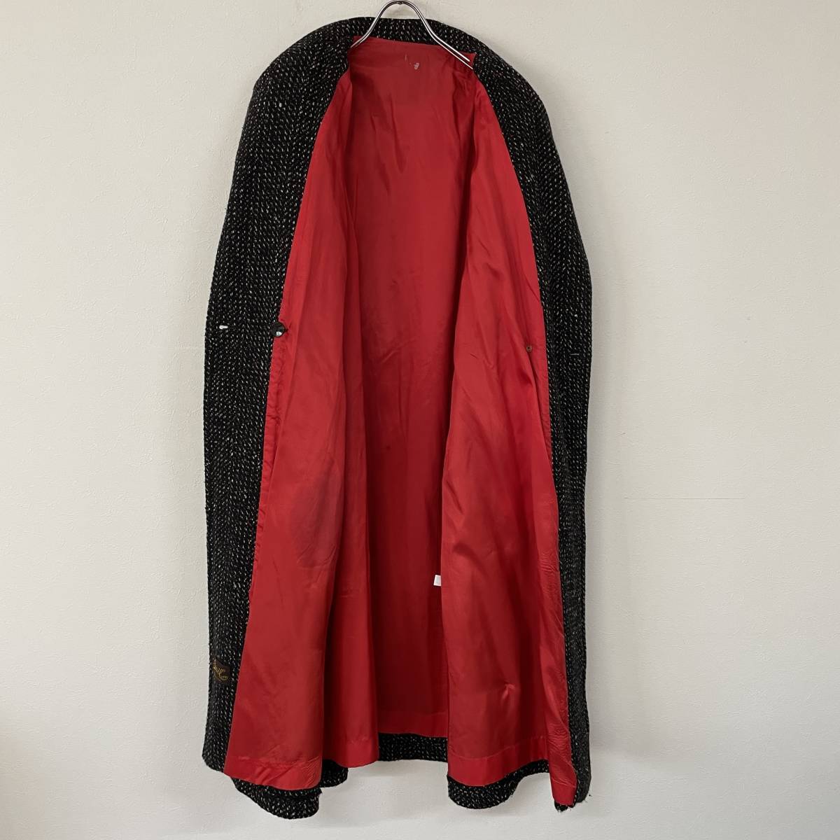  Vintage SARIL шерсть дизайн Пальто Честерфилд nep женский б/у одежда женщина 