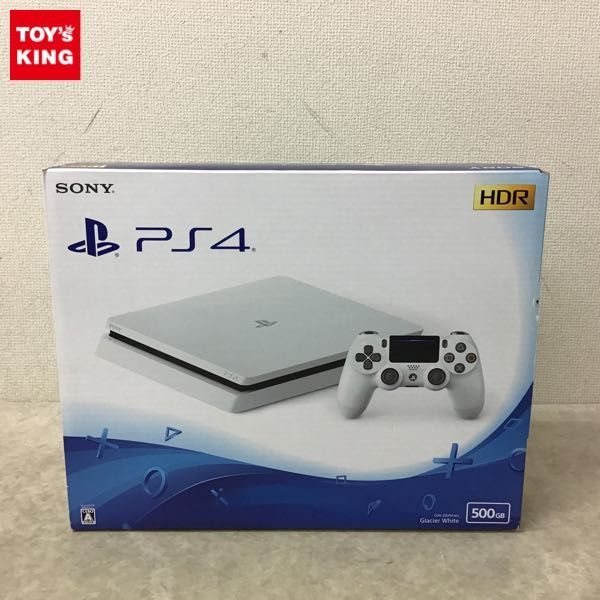 1円～ 動作確認済 初期化済 PS4 本体 CUH-2200A グレイシャーホワイト 500GB