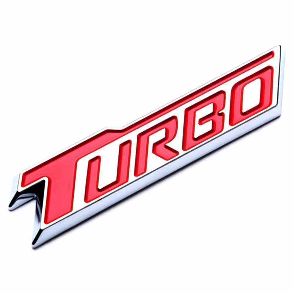 送料無料 TURBO ロゴ エンブレム メタルステッカー レッド 立体 経典 2022春夏新作 車 字 汎用 アルファベット 角型 両面テープで簡単取り付け ターボ