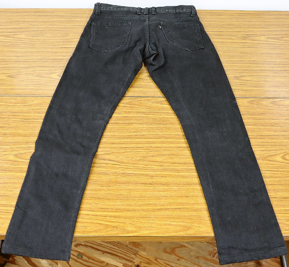 S 中古品 デニム 『roen jeans/ロエン ジーンズ』 サイズ 31 カラー ブラック/黒 コットン98% ポリウレタン2% ジーパン/長ズボン