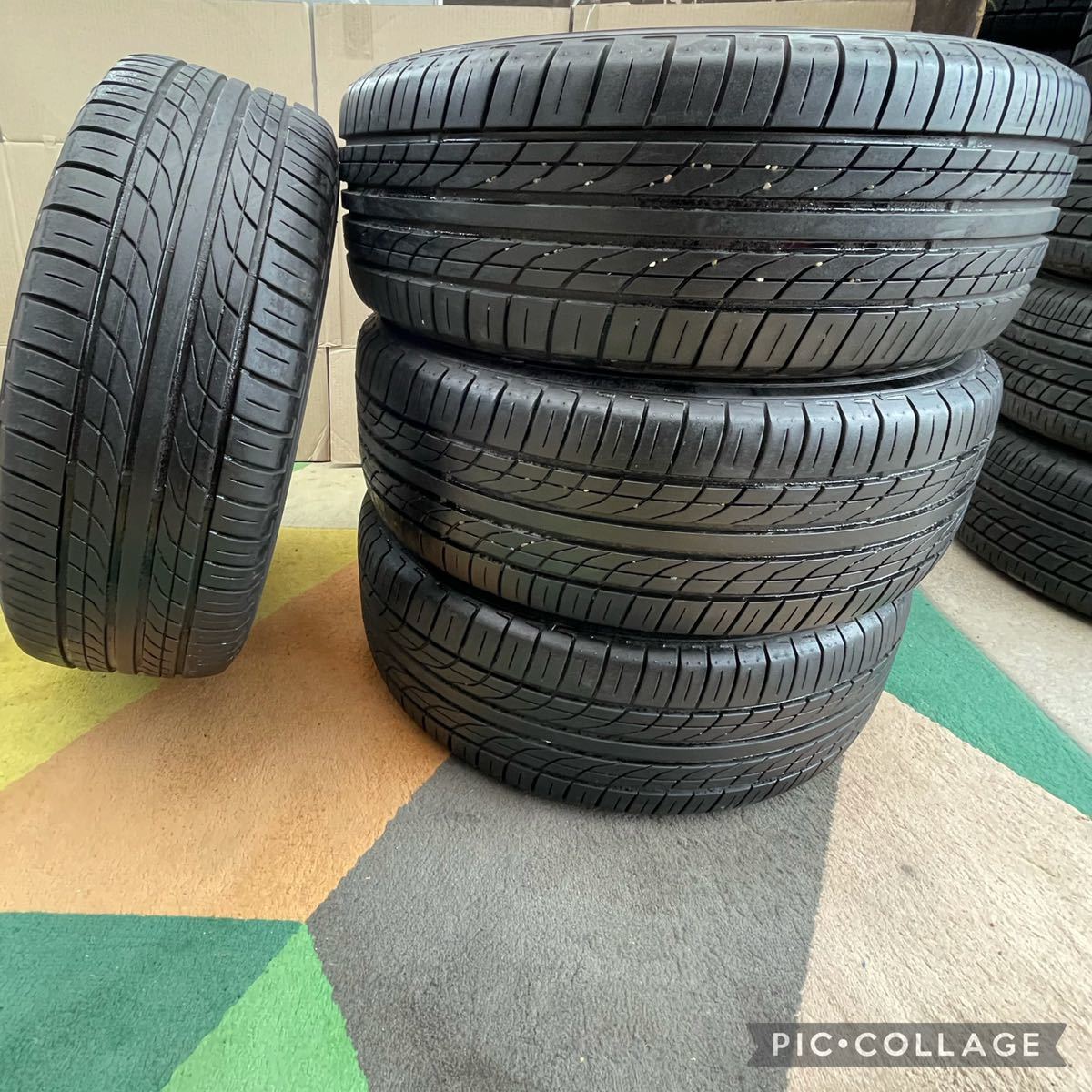 商品番号216トヨタ純正16インチホイール205/55R16 PRACTIVAタイヤ4本セット 16x6.1/2 トヨタ純正ホイール オフセット 45 バリ山_画像3