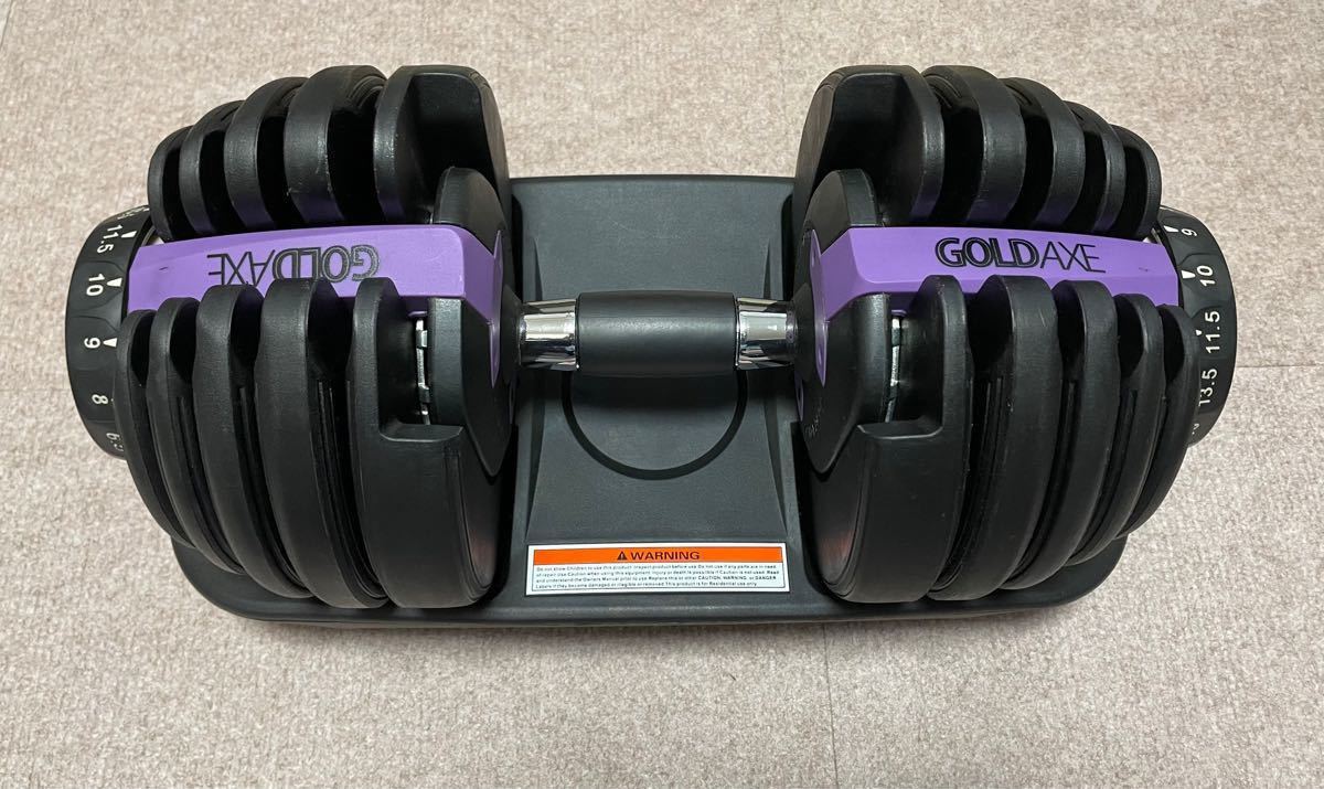 GOLDAXE 可変式ダンベル 重さ15段階 (2 5kg - 24kg) ワンタッチ GOLDAXE 可変式ダンベル 重さ15段階 (2 5kg - 24kg) ワンタッチ