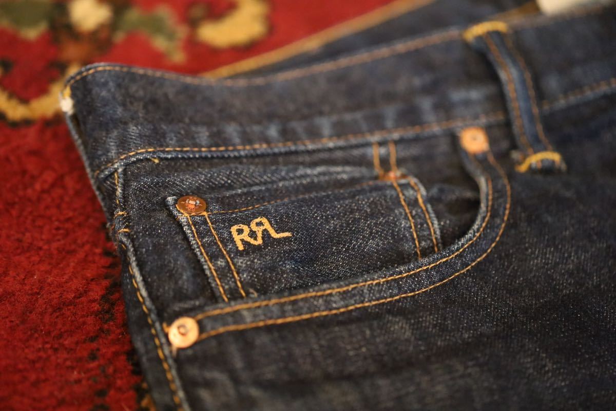 RRL ダブルアールエル ローストレート デニム ジーンズ 赤耳 W31 の