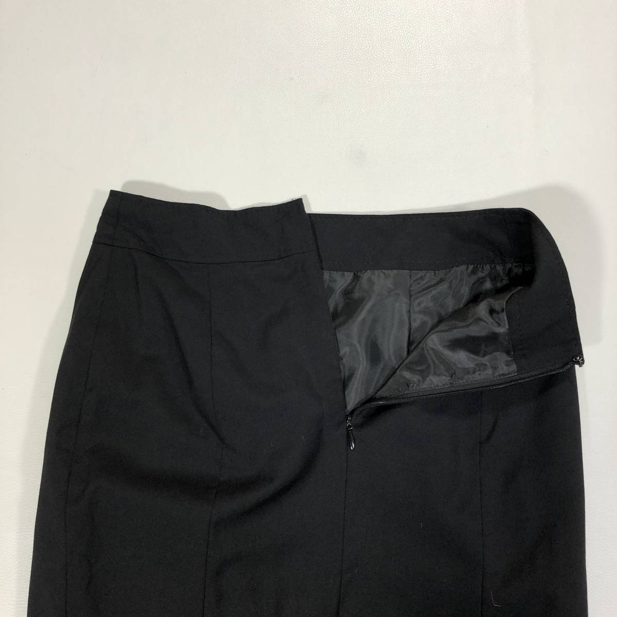 BUONA GIORNATA ボナジョルナータ スーツスカート セットアップ ブラック 黒 サイズM ひざ丈 シンプル ジャケット 胸ポケット G-3