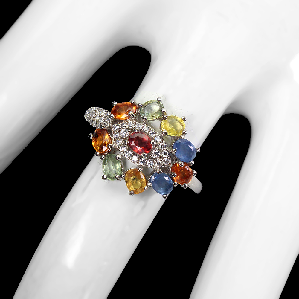 最適 【1円スタート】イケゾエガレ|2.50ct 天然パパラチアサファイア ダイヤモンド K14WG仕上リング 19号|作家モノ|本物保証|NGL鑑別対 最適 【1円スタート】イケゾエガレ|2.50ct 天然パパラチアサファイア ダイヤモンド K14WG仕上リング 19号|作家モノ|本物保証|NGL鑑別対