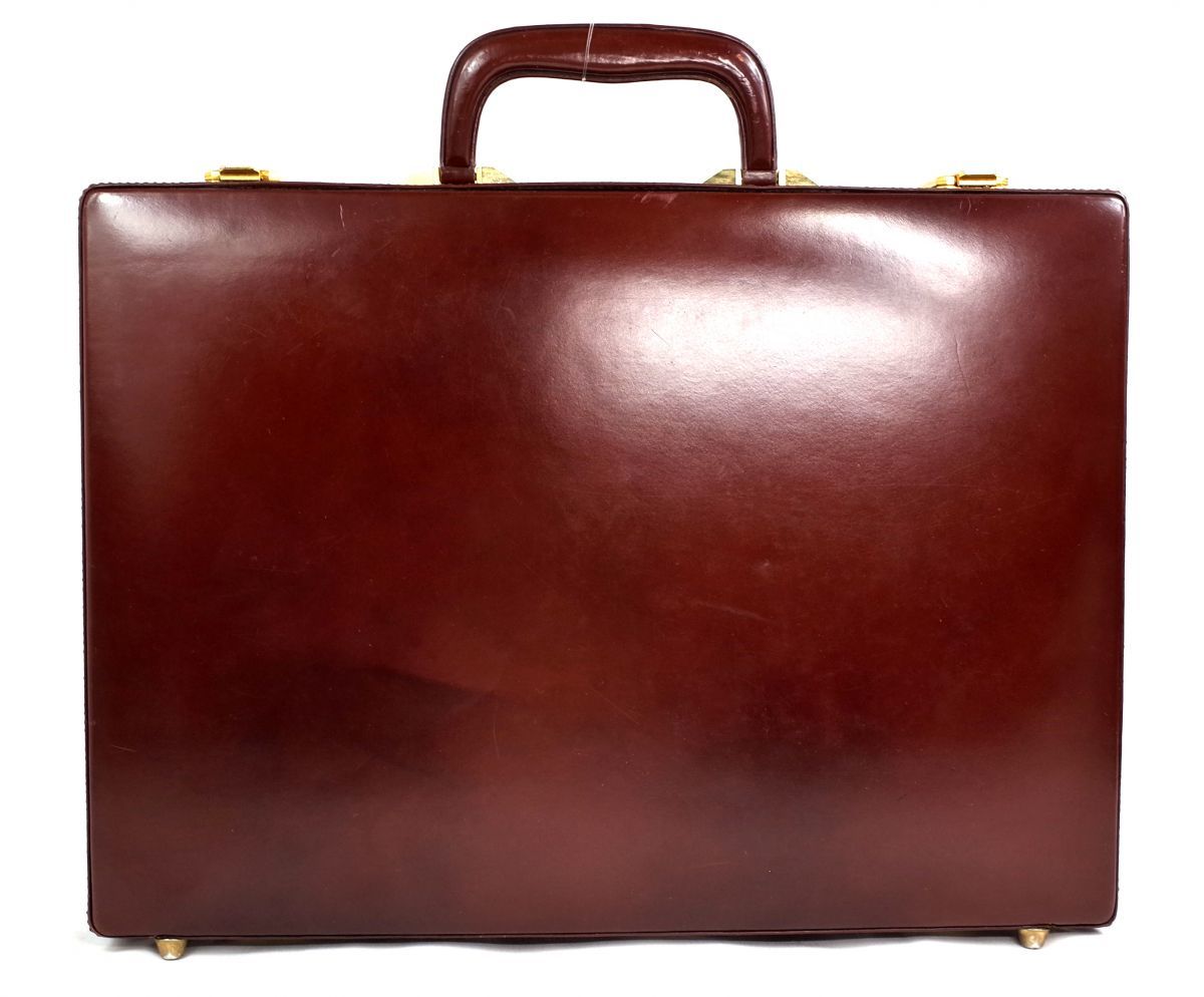 TUMI・トゥミ (Briq) レザー・アタッシェ Made in Spain - library