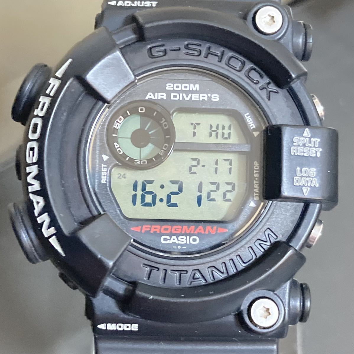 美品 CASIO G-SHOCK DW-8200Z-1T FROGMAN フロッグマン MEN IN BLACK