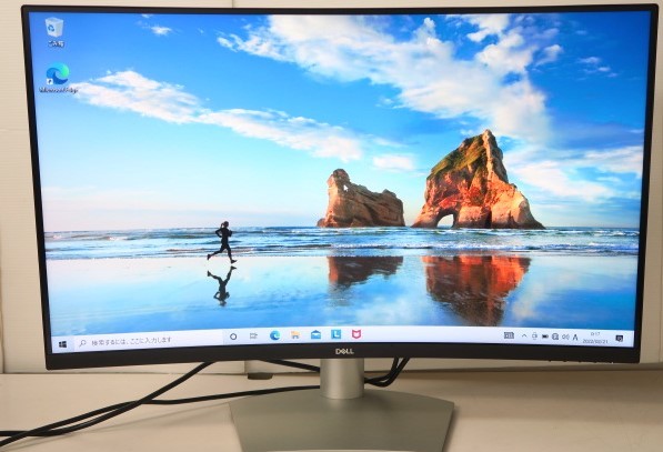 DELL/デル」 4K 曲面モニター 31.5インチ S3221QS 2020年製 出力確認