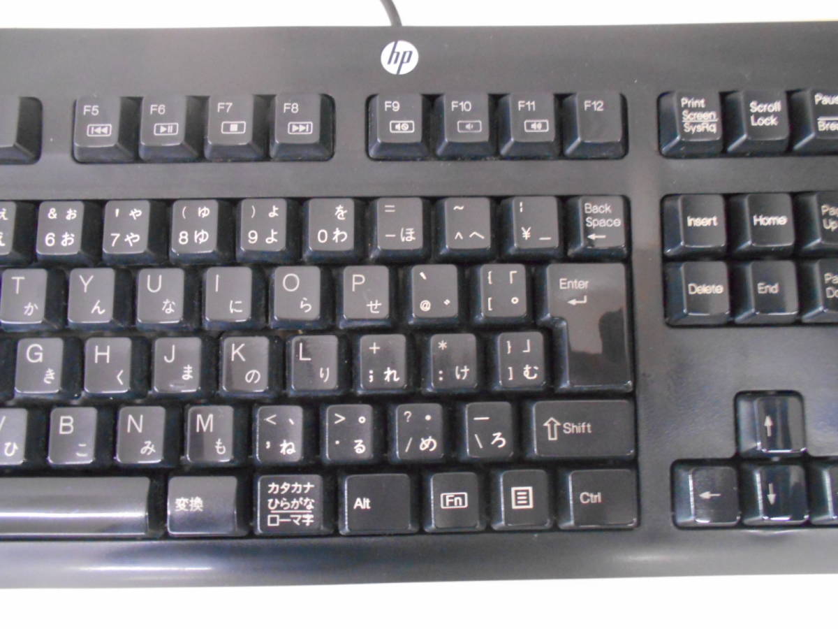 【☆PC-15】中古品/HP/PC用 USB キーボード/日本語106キーフルレイアウト　ブラック 　動作確認済◇◆【HK】_画像3