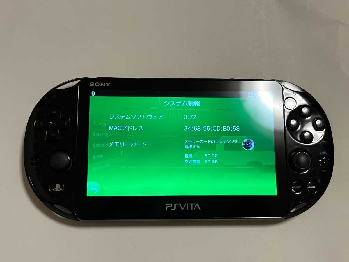 SONY ps vita 2000 本体 ブラック メモリーカード 充電器