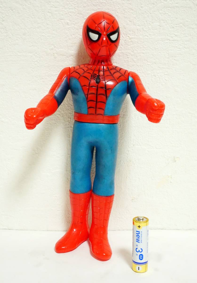 ☆当時物 1978 東映☆ スパイダーマン ソフビ人形 SPIDERMAN 約 ☆当時物 1978 東映☆ スパイダーマン ソフビ人形 SPIDERMAN 約