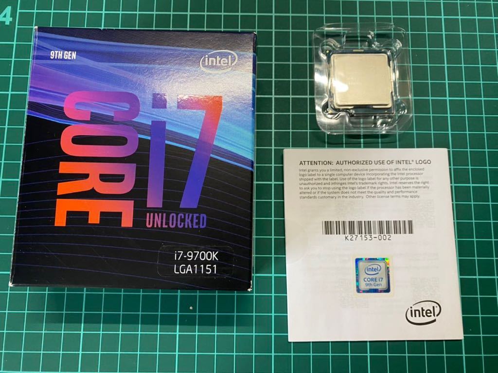 Intel Core i7 9700K 動作確認済みLGA1151 第9世代 www.gastech.com.tr