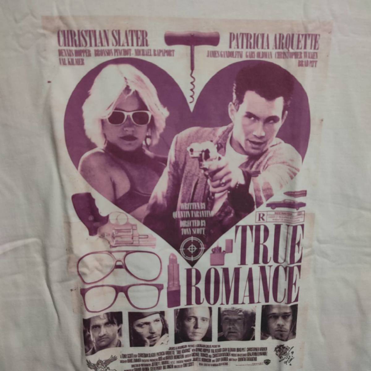 送料無料 新品 映画『トゥルー・ロマンス』True Romance Tシャツ 送料無料 新品 映画『トゥルー・ロマンス』True Romance Tシャツ
