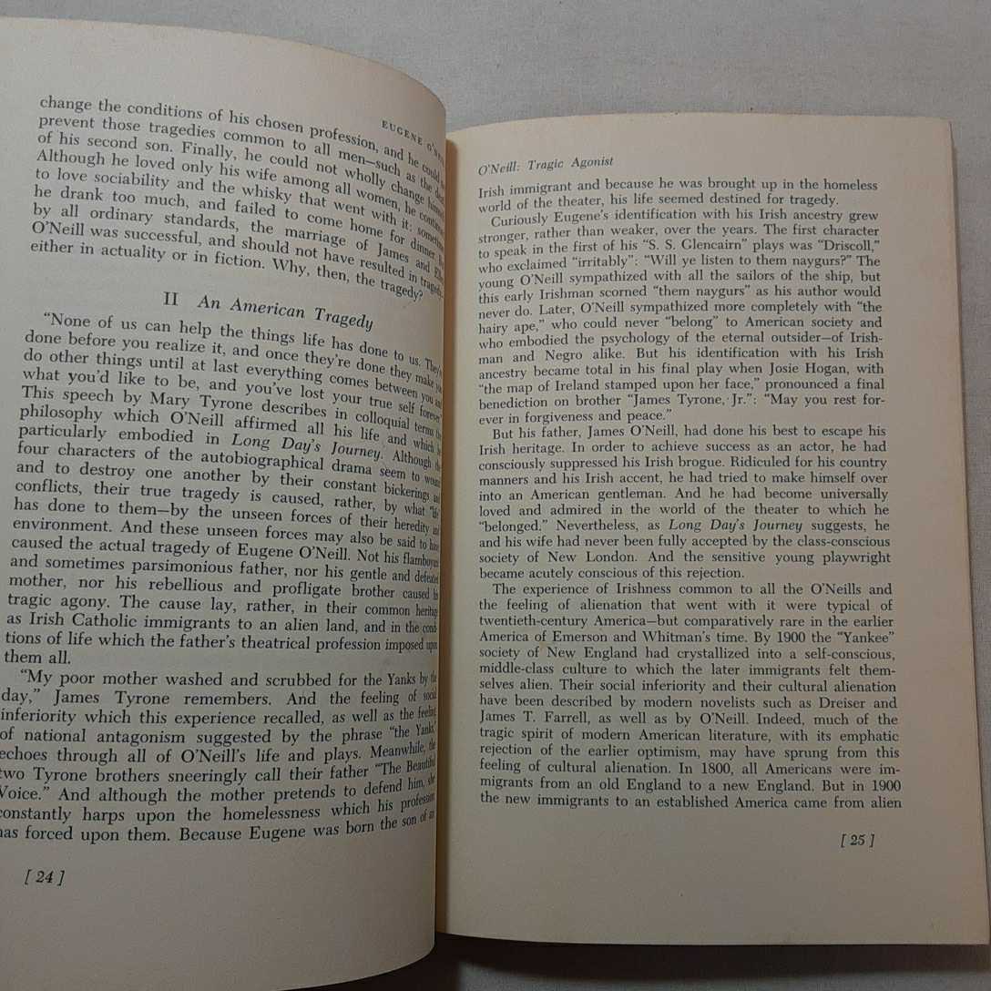 zaa-314♪Eugene O'Neill Tapa blanda 1 Junio 1964 de Frederic I. Carpenter (Author) New College & University Press_画像4