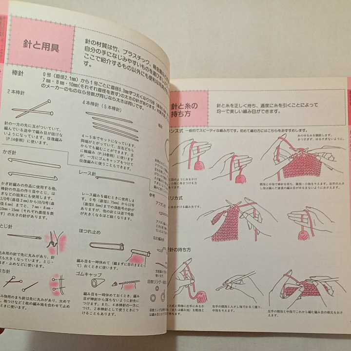 zaa-304-1♪手編みの基礎―棒針・かぎ針 (レディブティックシリーズ no. 1488) ムック 1999/11/1