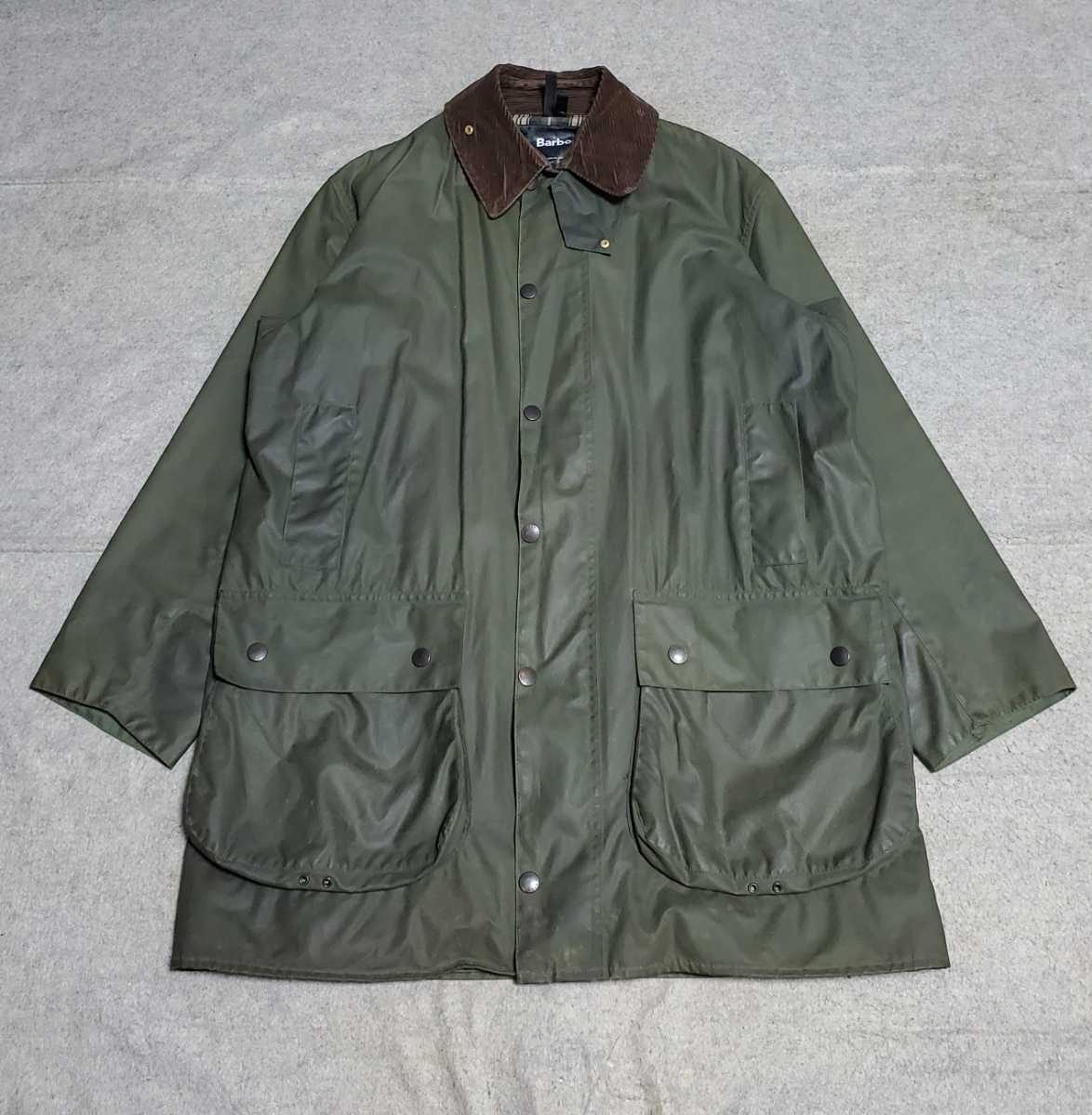 希少 00s 美品 42 バブアー ボーダー セージ 90s Barbour border