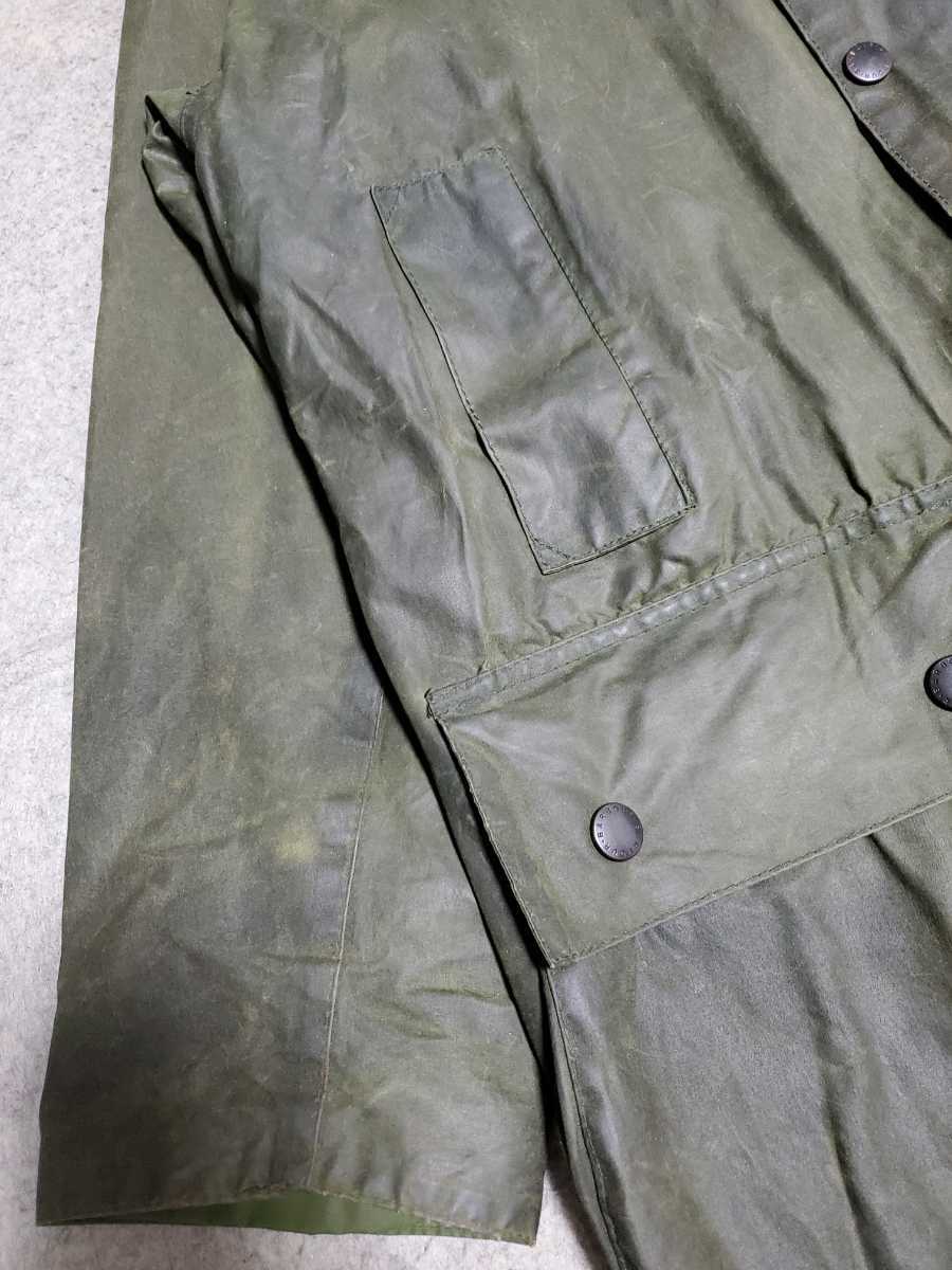 希少 90s 美品 36 バブアー ボーダー セージ Barbour border