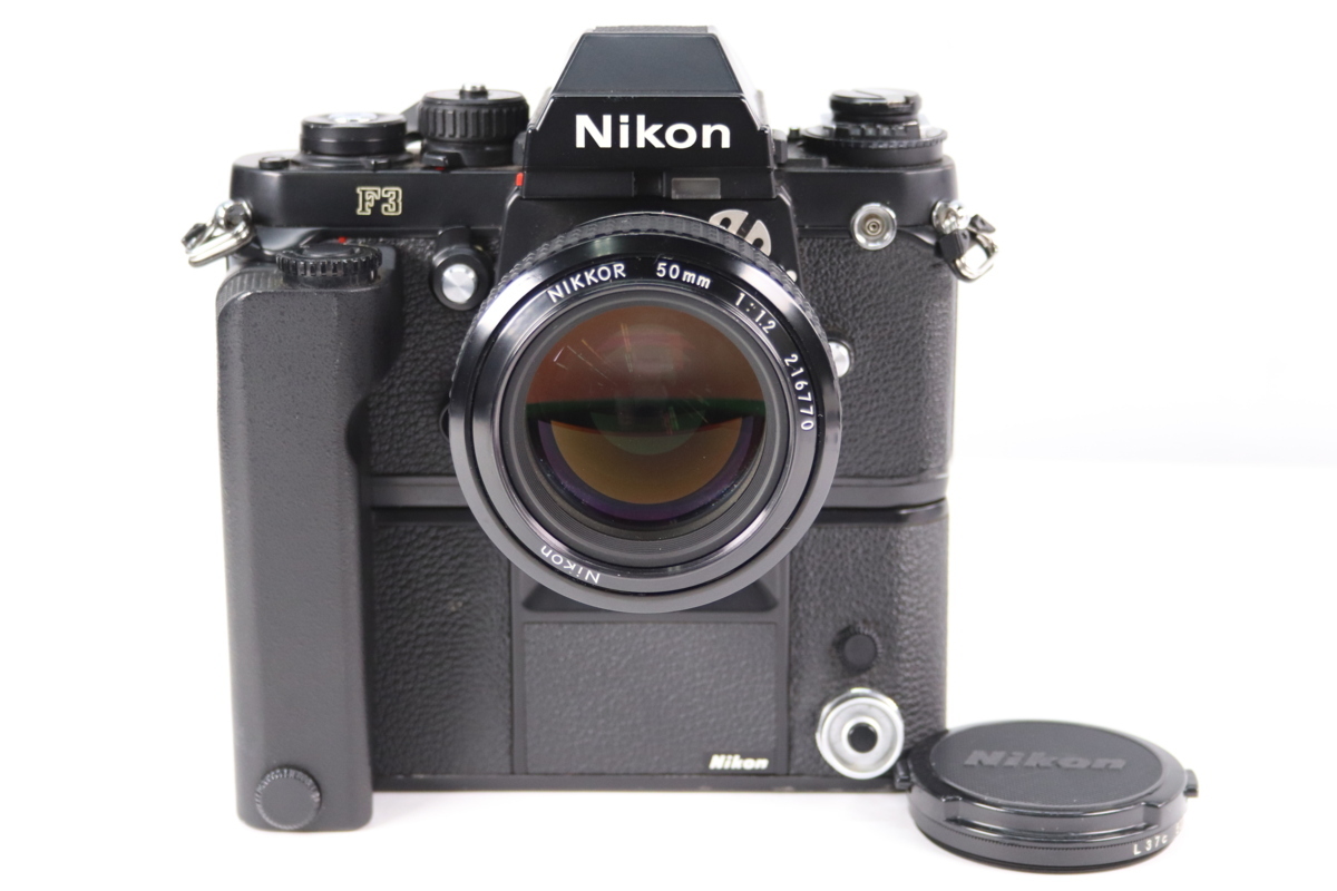 NIKON ニコン F3 アイレベル NIKKOR 50mm F1.2 単焦点レンズ MD-4付 MF 一眼レフ フィルムカメラ 25655-F_画像1