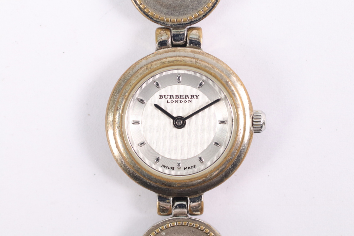 BURBERRY バーバリー 11100L コインウォッチ クォーツ レディース 腕時計 ベルトジャンク 3732-N