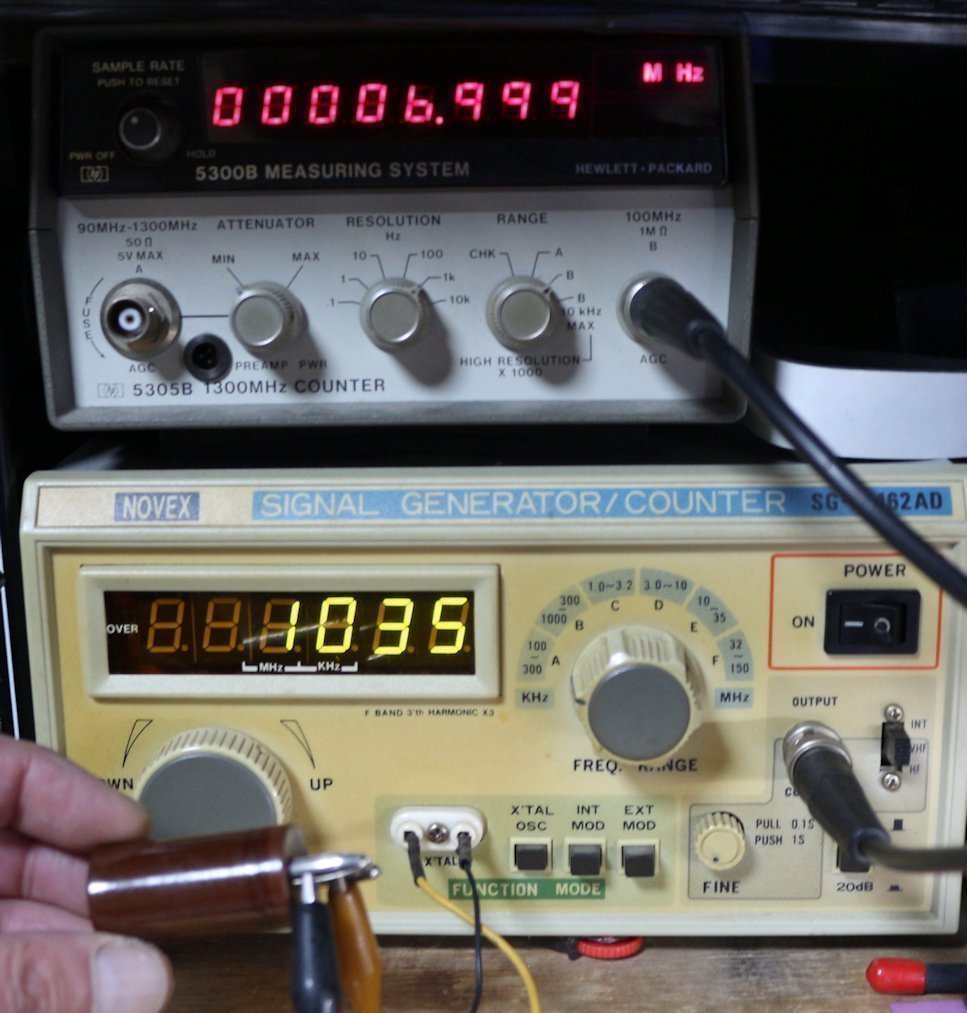 7.452mhz ロシア軍用 クリスタル 水晶発振子 ベークモールド Aタイプ_画像9