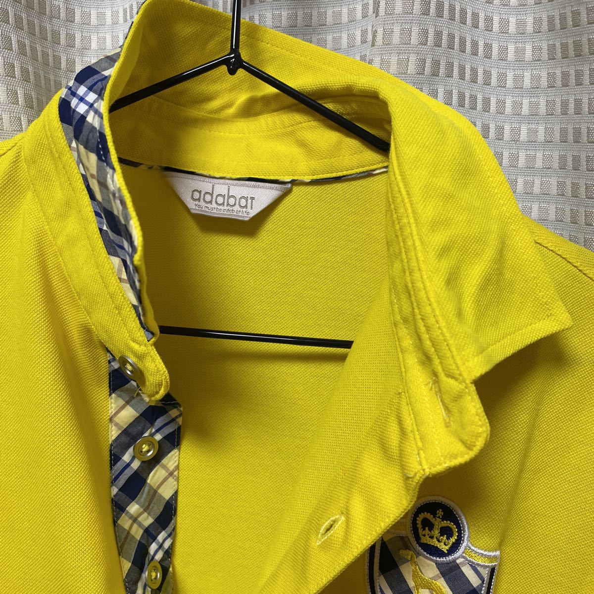 adabat Golf одежда рубашка-поло с коротким рукавом мужской желтый 