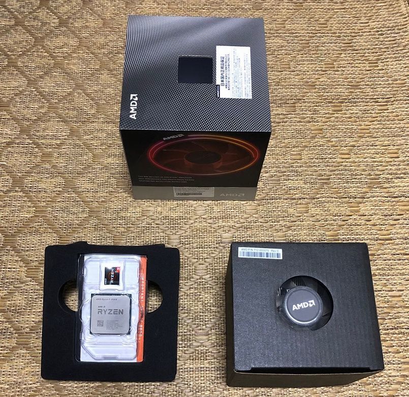 動作確認済】AMD Ryzen 9 3900X with Wraith Prism cooler 3.8GHz 12