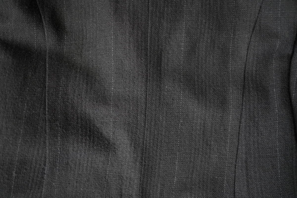 特価お得17AW Coat Silk Linen Wool Stripe シルク混ストライプリネンウールコート / DEVOA(デボア) Sサイズ