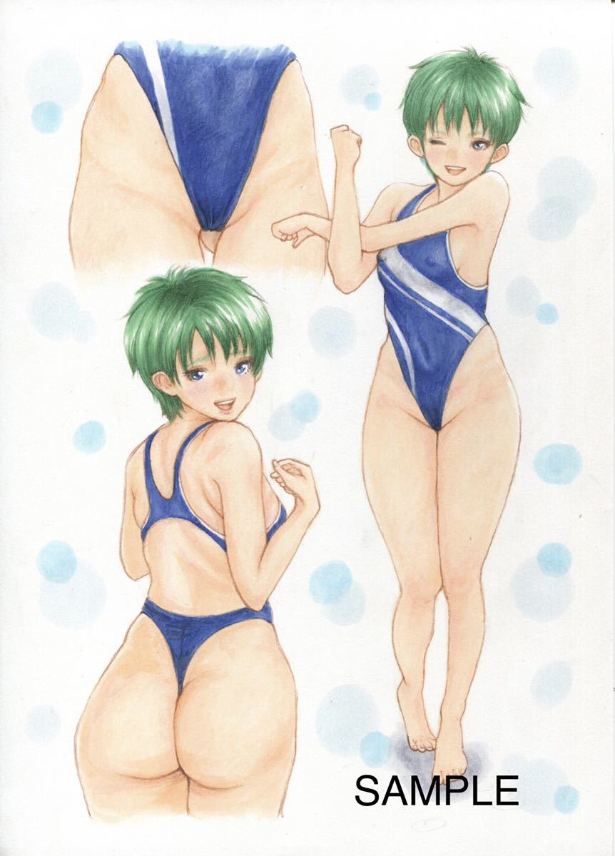 同人手描きイラスト ときめきメモリアル 清川望 A4サイズ 同人手描きイラスト ときめきメモリアル 清川望 A4サイズ