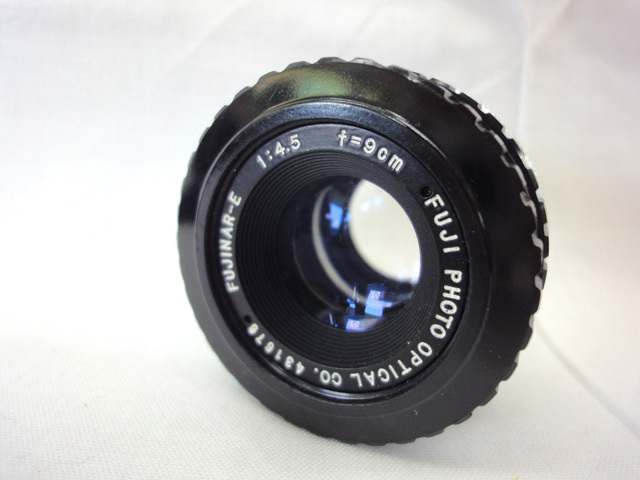 中古品 FUJINAR-E 1:4.5 f=9cm カメラ レンズ 引き伸ばしレンズ ケース付きの画像1