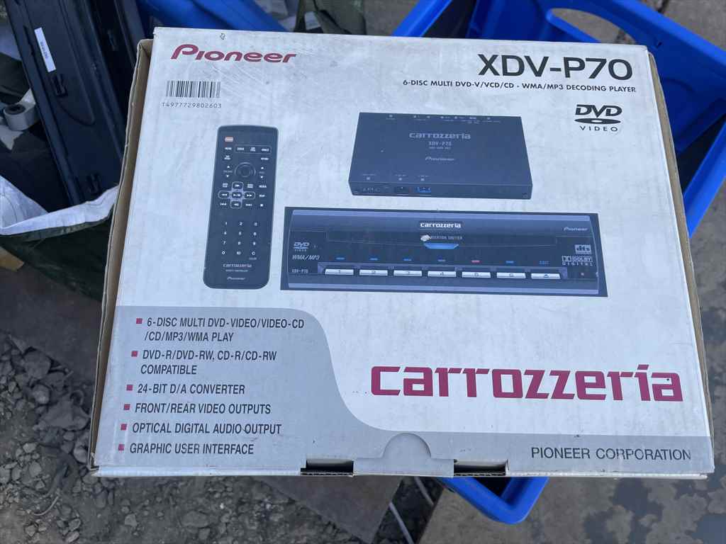 carrozzeria XDV-P70 6連奏DVDプレーヤー未開封 未使用品 カロッツェリア