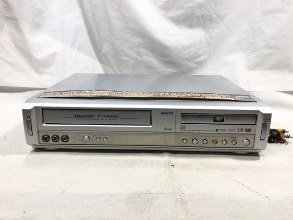 サンヨー SANYO VZ-DV1G VHS/DVD一体型デッキ DVDプレーヤー一体型ビデオテープレコーダー 通電確認 再生確認 ジャンク扱い 現状品