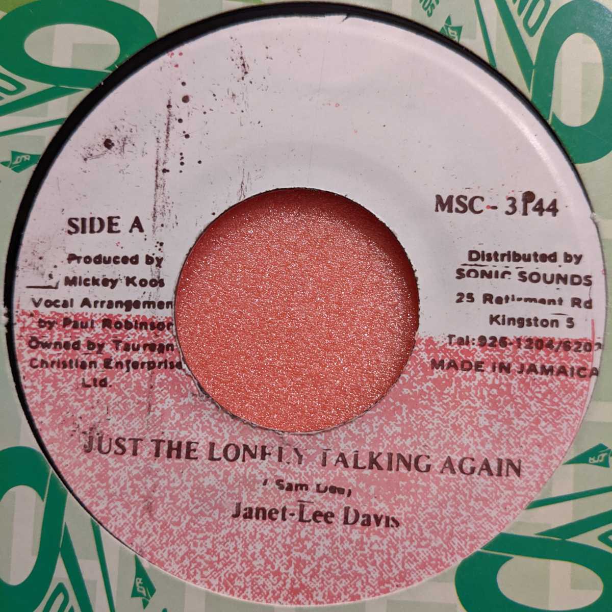 7 JANET LEE DAVIS JUST THE LONELY TALKING AGAIN VERSION SLY HANDEL