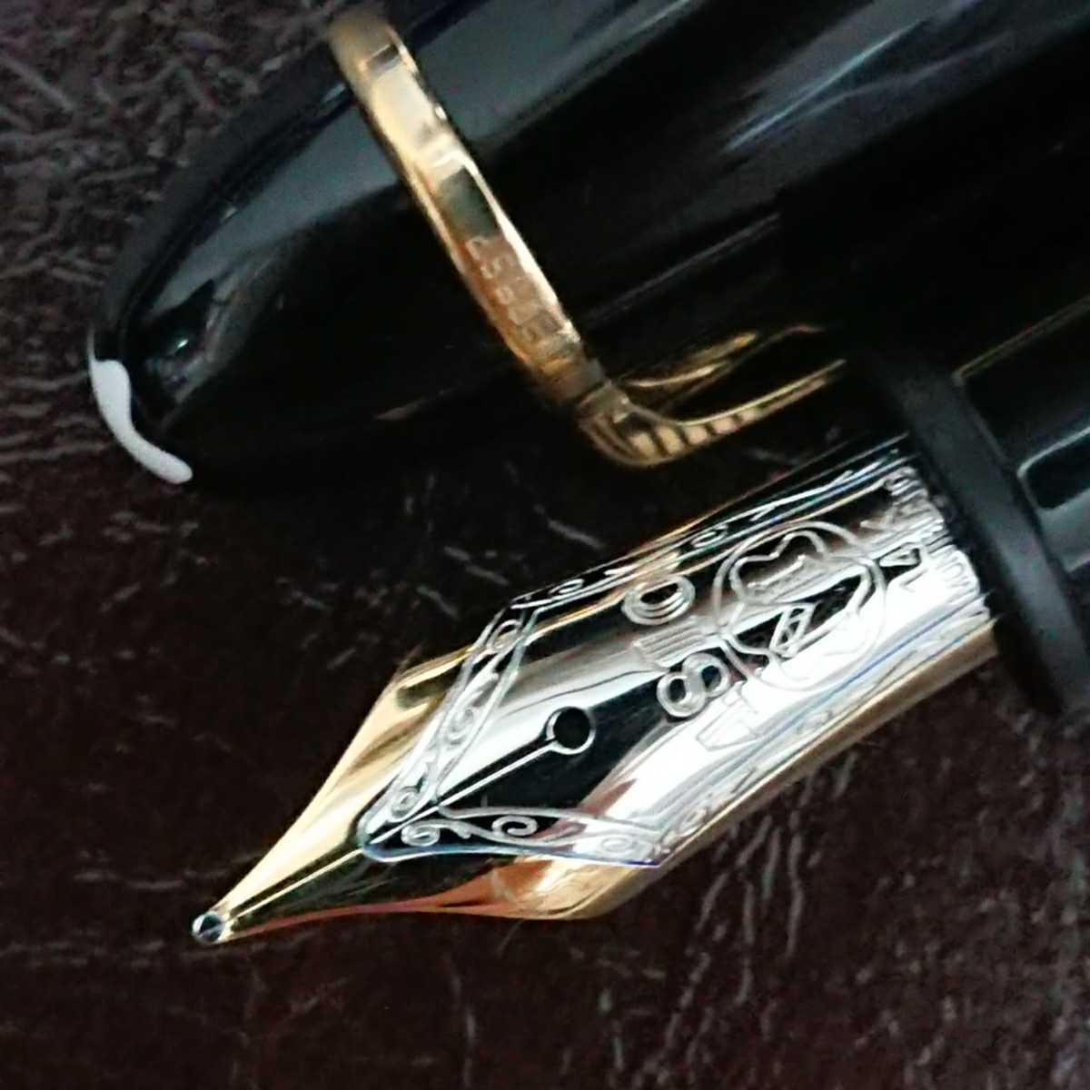 極上】 モンブラン 万年筆 146 吸入式 14k 中字 字幅M MONTBLANC マイ