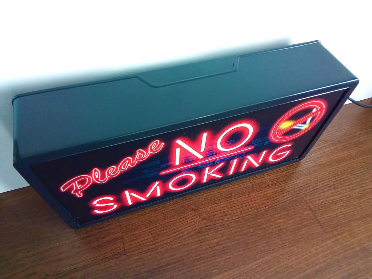 アメリカン たばこ 煙草 タバコ 禁煙 NO SMOKING 禁煙ルーム 禁煙エリア テーブル カウンター サイン 看板 置物 雑貨 LED2wayライトBOX_画像7