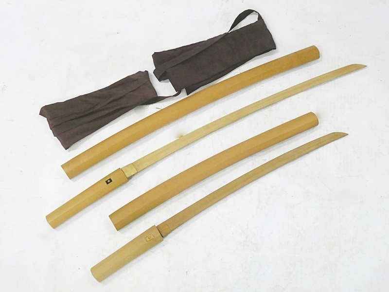 リクエスト価格 美品 模造刀 白鞘 大・脇差2本セット 美術品