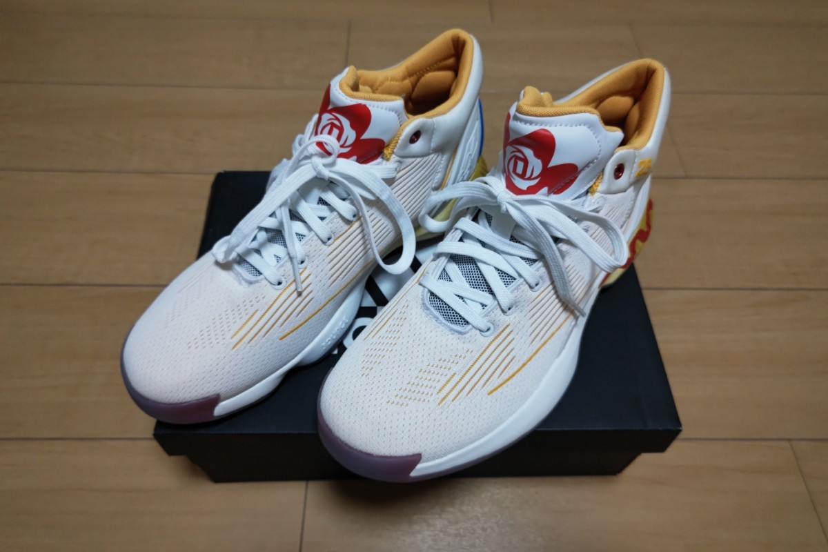 デリックローズのマクドナルドコラボバッシュですサイズは25,5です ADIDAS マクドナルド デリックローズ10 27 5センチ 未使用品